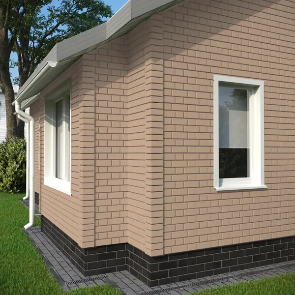 Фасадная панель FineBer Кирпич облицовочный цвет жёлтый - изображение 5