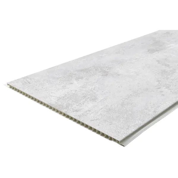 Панель ПВХ Fineber штукатурка серая 2700x250x5 мм 0.675 м2 - изображение 4