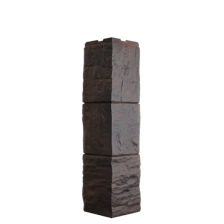 Угол наружный FineBer Фасайдинг Туф 3D-facture темно-коричневый - изображение 3