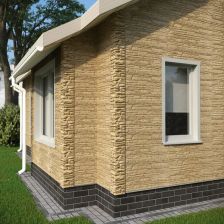 Угол наружный для фасадных панелей Fineber Скала цвет песочный - изображение 4