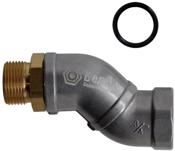 Фитинг для пистолета БелАК 3/4" с поворотом шарнира 90°с поворотом шарнира 90° БАК.90217