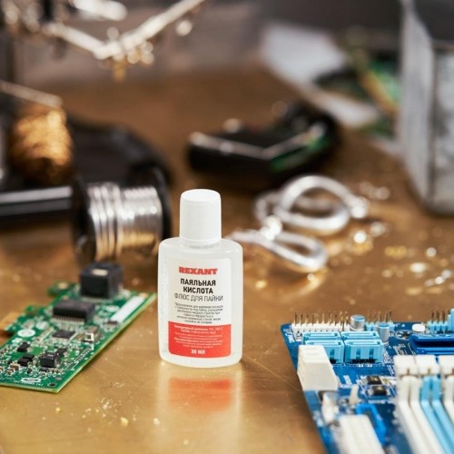 Флюс для пайки REXANT ПР3610-1 паяльная кислота, 30 мл 09-3610-1 - изображение 4