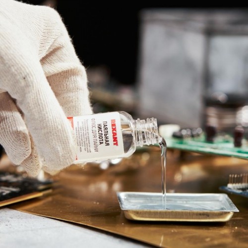 Флюс для пайки REXANT ПР3610 паяльная кислота, 30 мл, флакон 09-3610 - изображение 4