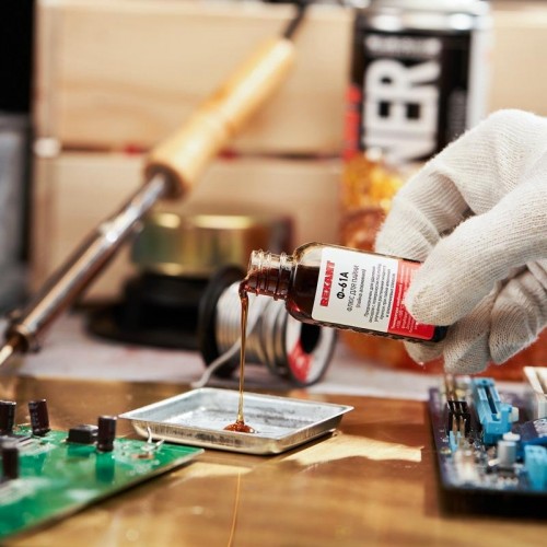 Флюс для пайки REXANT ПР3615 ф-61а (пайка алюминия), 30 мл, флакон 09-3615 - изображение 4