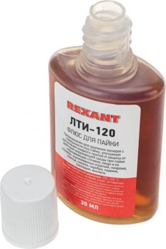 Флюс для пайки REXANT ПР3625-1 лти-120, 30 мл 09-3625-1 - изображение 2