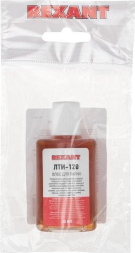 Флюс для пайки REXANT ПР3625-1 лти-120, 30 мл 09-3625-1 - изображение 3