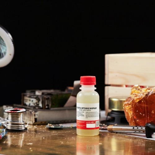 Флюс для пайки REXANT ПР3637 кислота ортофосфорная, 100 мл, флакон 09-3637 - изображение 3