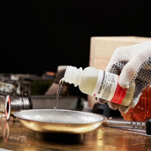 Флюс для пайки REXANT ПР3637 кислота ортофосфорная, 100 мл, флакон 09-3637 - изображение 4