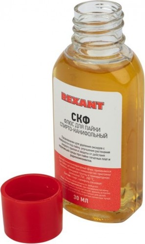 Флюс для пайки REXANT ПР3640 скф (спирто-канифольный), 30 мл, флакон 09-3640 - изображение 2