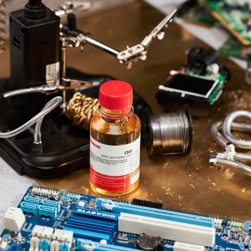 Флюс для пайки REXANT ПР3643 скф (спирто-канифольный), 100 мл, флакон 09-3643 - изображение 3