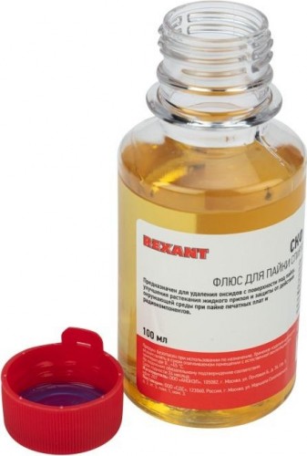 Флюс для пайки REXANT ПР3643 скф (спирто-канифольный), 100 мл, флакон 09-3643 - изображение 2