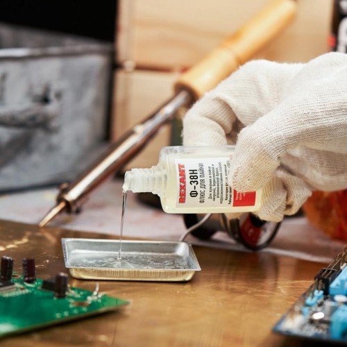 Флюс для пайки REXANT ПР3650 ф-38н, 30 мл, флакон 09-3650 - изображение 4