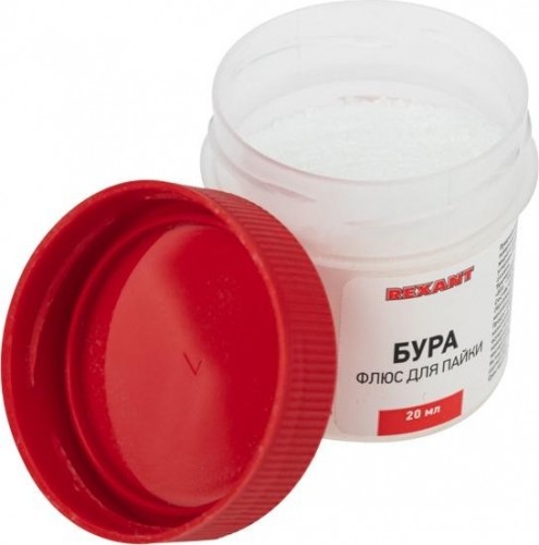 Флюс для пайки REXANT ПР3655 бура, 20 г, банка 09-3655 - изображение 2