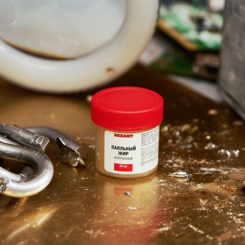 Флюс для пайки REXANT ПР3665 паяльный жир нейтральный, 20 мл, банка 09-3665 - изображение 3