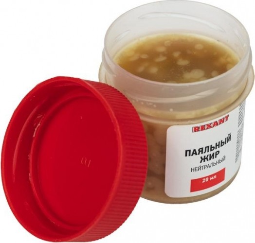 Флюс для пайки REXANT ПР3665 паяльный жир нейтральный, 20 мл, банка 09-3665 - изображение 2