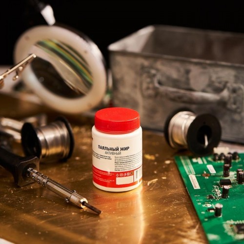 Флюс для пайки REXANT ПР3672 паяльный жир активный, 100 мл, банка 09-3672 - изображение 3