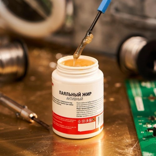 Флюс для пайки REXANT ПР3672 паяльный жир активный, 100 мл, банка 09-3672 - изображение 4