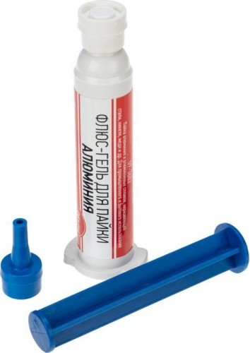 Флюс для пайки REXANT ПР3682 пайка алюминия, 12 мл, техно-шприц, блистер 09-3682