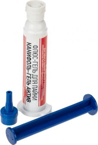 Флюс для пайки REXANT ПР3686 канифоль-гель актив, 12 мл, техно-шприц, блистер 09-3686