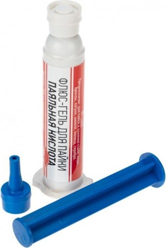 Флюс для пайки REXANT ПР3688 паяльная кислота, 12 мл, техно-шприц, блистер 09-3688