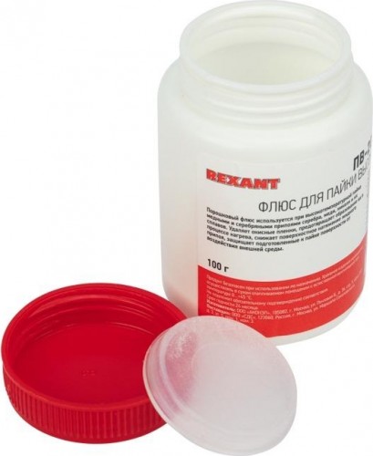 Флюс для пайки REXANT ПВ-209 высокотемпературной 100 г. 09-3733 - изображение 2