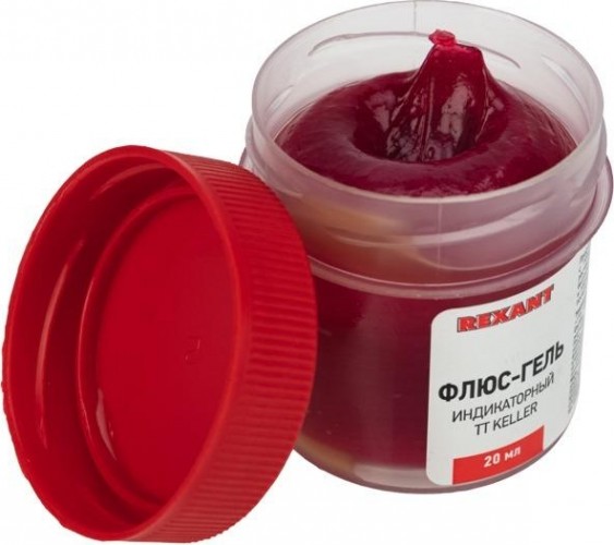 Флюс для пайки REXANT TT KELLER индикаторный, 20 мл, банка, блистер 09-3692-1 - изображение 2