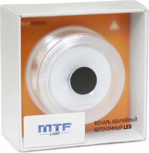 Фонарь аварийный автономный MTF LIGHT HELP SIGNAL янтарный свет, белый корпус с батареей IP65 F01AW - изображение 4