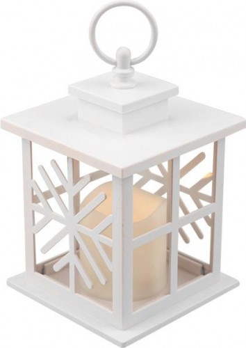 Фонарь декоративный Neon-Night 513-043 со свечкой 12х12х18 см, теплый белый