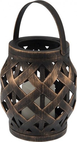 Фонарь декоративный Neon-Night 513-055 со свечкой бронза, теплый белый