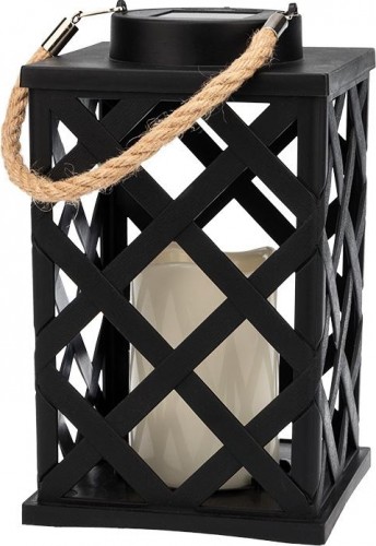 Фонарь декоративный Neon-Night 501-145 на солнечной батарее 14х14х24 см, теплый белый