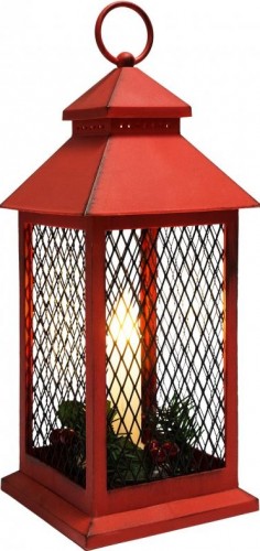 Фонарь декоративный Neon-Night 513-041 со свечкой 13,5х13,5х30,5 см, теплый белый