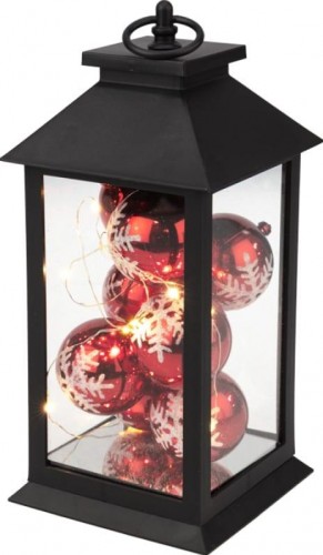 Фонарь декоративный Neon-Night 513-063 с шариками черный корпус, теплый белый