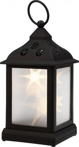 Фонарь декоративный Neon-Night 513-065 с эффектом мерцания черный корпус, теплый белый