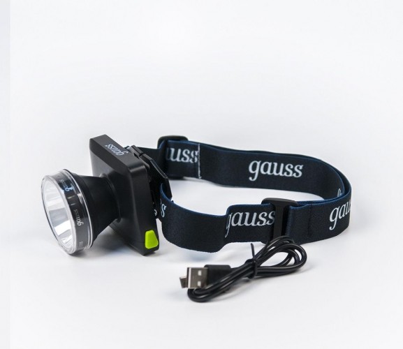 Фонарь GAUSS GFL401 налобный 5w 100lm диммируемый li-ion 3000mah led GF401 - изображение 2