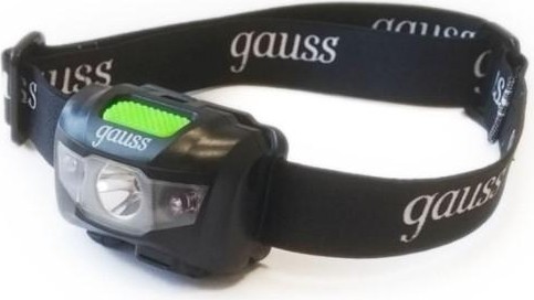 Фонарь GAUSS GFL405 налобный 3w 130lm li-ion 600mah led GF405