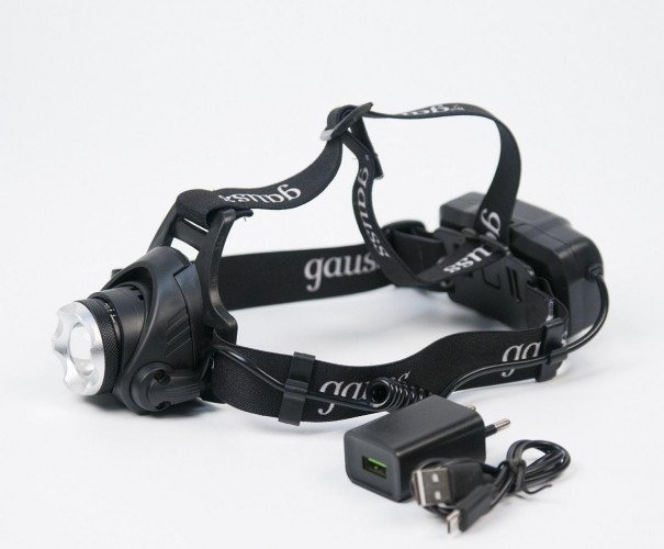 Фонарь GAUSS GFL407 налобный 5w 450lm li-ion 2400mah led GF407 - изображение 2
