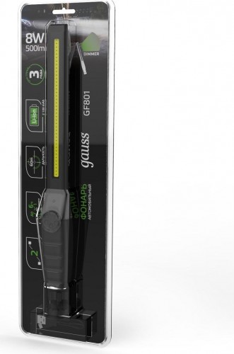 Фонарь GAUSS GFL801 автомобильный 8w 500lm li-ion 2100mah диммируемый GF801 - изображение 5
