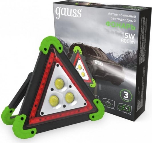 Фонарь GAUSS GFL802 автомобильный 15w 800lm li-ion 2400mah GF802