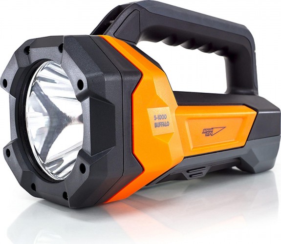 Фонарь ЯРКИЙ ЛУЧ S-1000 Buffalo узконапр., powerbank 4606400004004