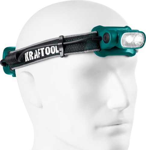 Фонарь KRAFTOOL KH-10 налобный, аккумуляторный 56452