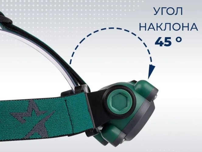 Фонарь налобный КОСМОС KOC502Lit аккумуляторный, сенсорный, 3 Bт + 3 Bт COВ - изображение 2