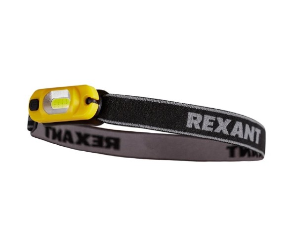 Фонарь налобный REXANT 75-700 аккумуляторный с аварийным красным сигналом