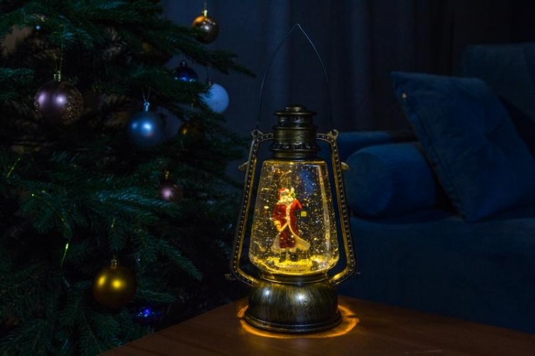 Фонарь Neon-Night 501-066 "Санта-Клаус" с эффектом снегопада, теплый белый - изображение 4