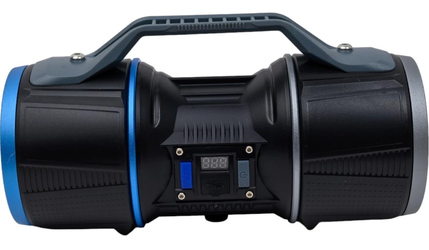 Фонарь-прожектор КОСМОС KOC901Lit аккумуляторный, 10 Bт + 12 Bт COB + красный - изображение 2