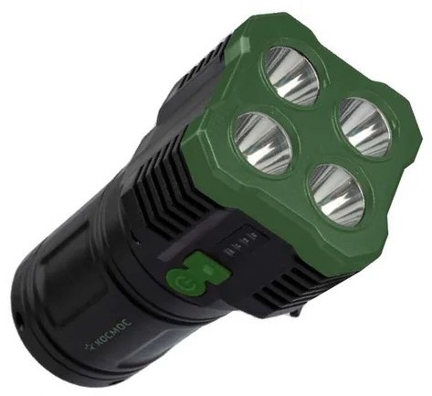 Фонарь-прожектор КОСМОС KOC902Lit аккумуляторный, 4 Bт + 3 Bт COB, Li-ion