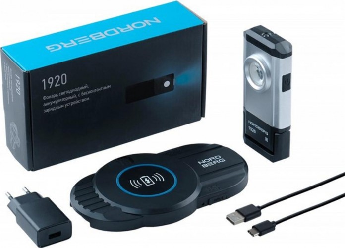 Фонарь светодиодный аккумуляторный NORDBERG 1920 с бесконтактным зарядным устройством ЦБ-00018456 - изображение 4