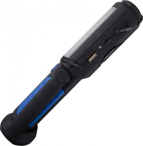 Фонарь светодиодный KING TONY 9TA27A шарнирный, магнит, 3+8 элементов, li-ion, 3,7В - изображение 2