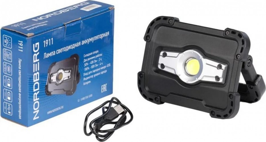 Фонарь светодиодный стационарный NORDBERG 1911 аккумуляторный 3,6 В ЦБ-00009422 - изображение 3