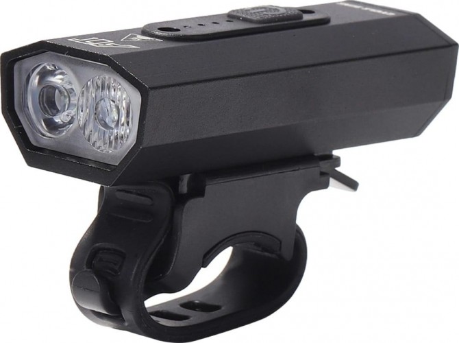 Фонарь велосипедный  GLANZEN BFL-1000-BK08 светодиодный аккумуляторный USB