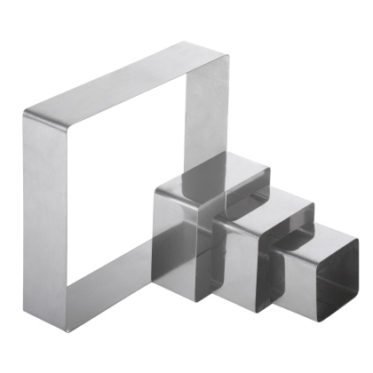 Форма для выпечки/выкладки гарнира или салата «Квадрат» Luxstahl 80х80 мм - изображение 2